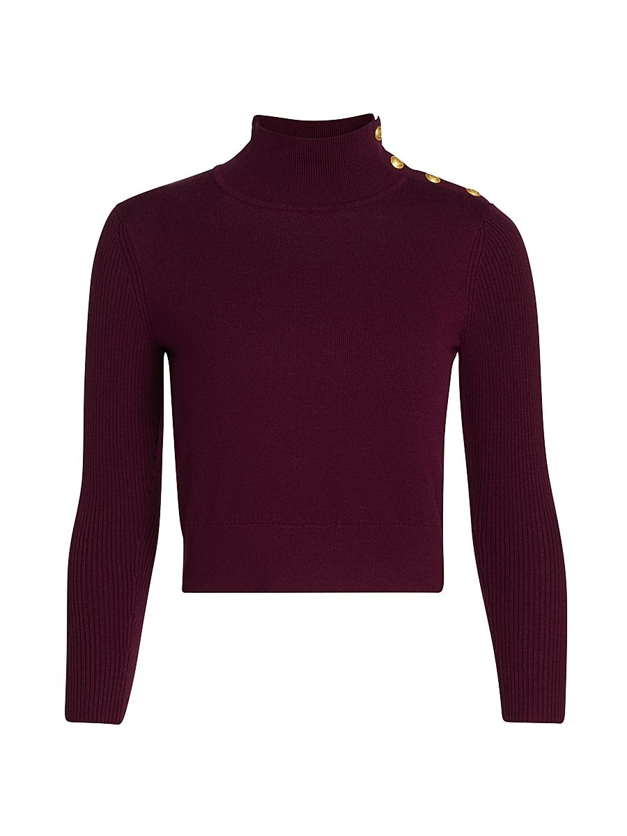 Women's Kamdyn Mock Turtleneck Top - Dark Port Gold - Size XL