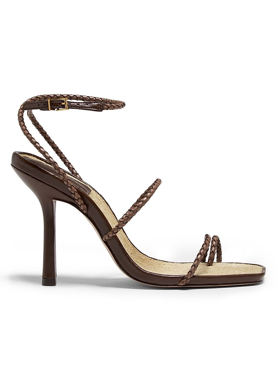 Women's Kaya 100MM Stiletto-Heel Sandals - Desert Brown - Size 7