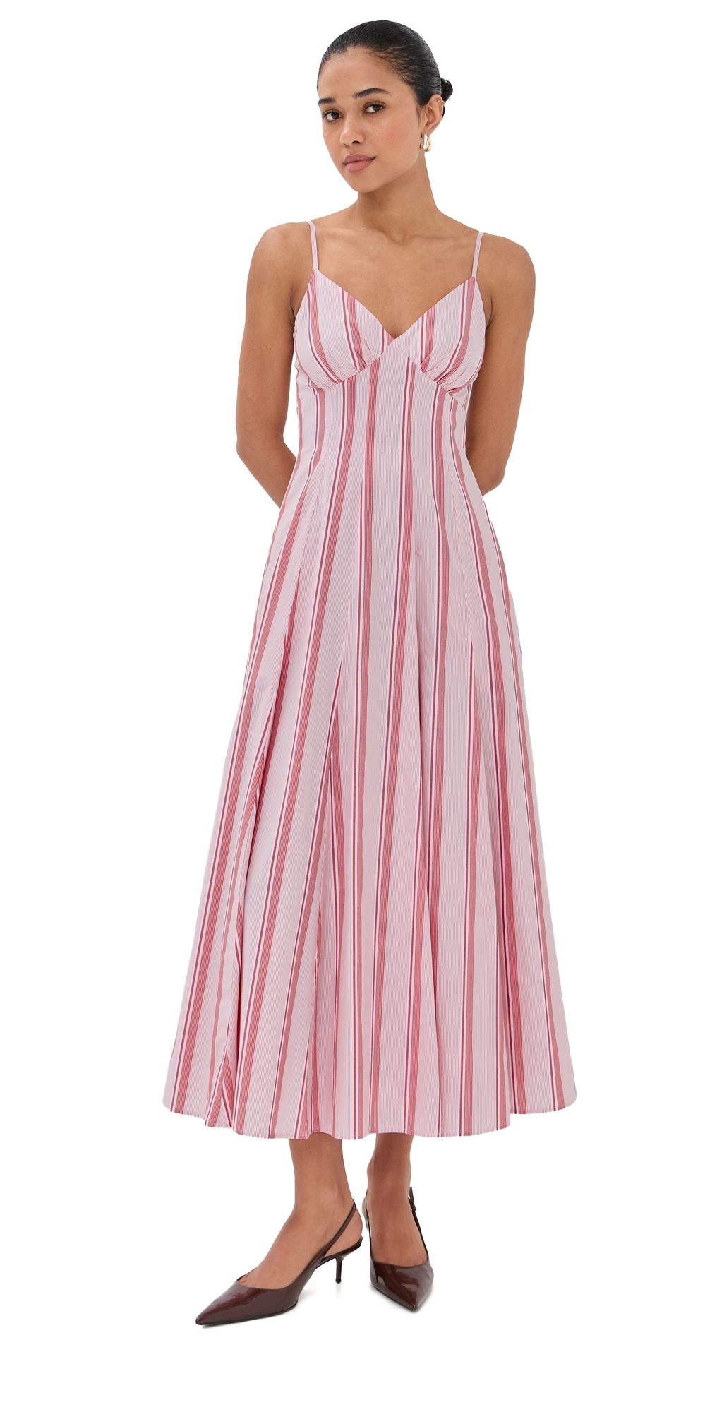 Rosie Assoulin Cami Maxi Dress Red Stripe 2