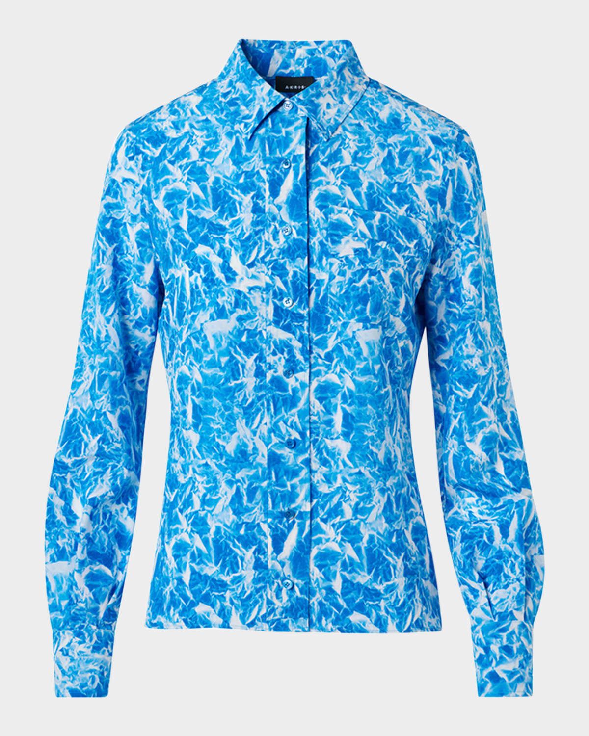 Whitecaps Printed Long-Sleeve Shirt