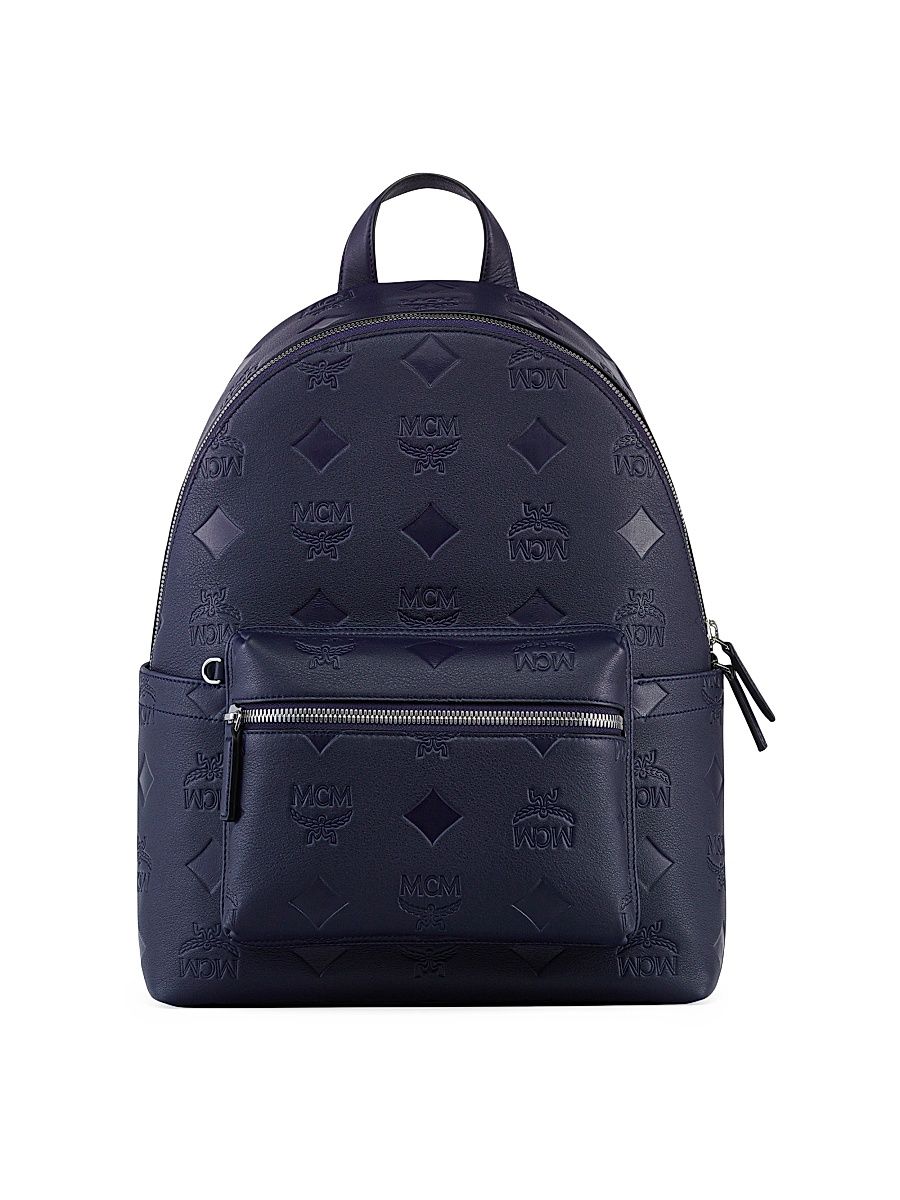 Men's Stark Maxi Leather Backpack - Navy Blazer