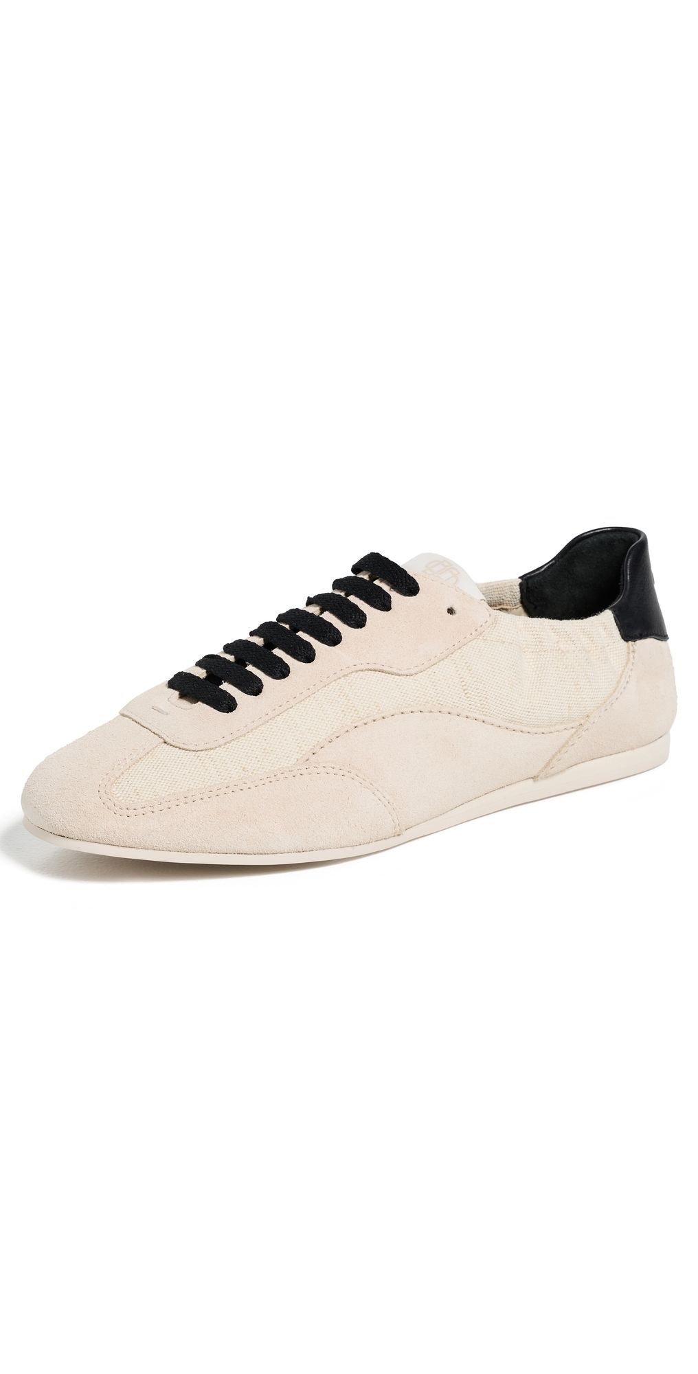 SIMKHAI Georgie Elasticized Canvas Combo Sneakers Natural 38