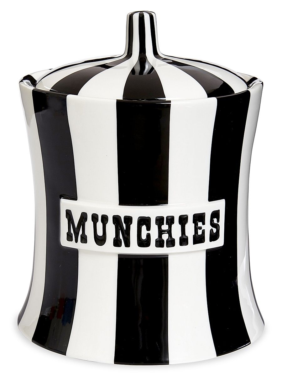 Vice Munchies Striped Canister - Black