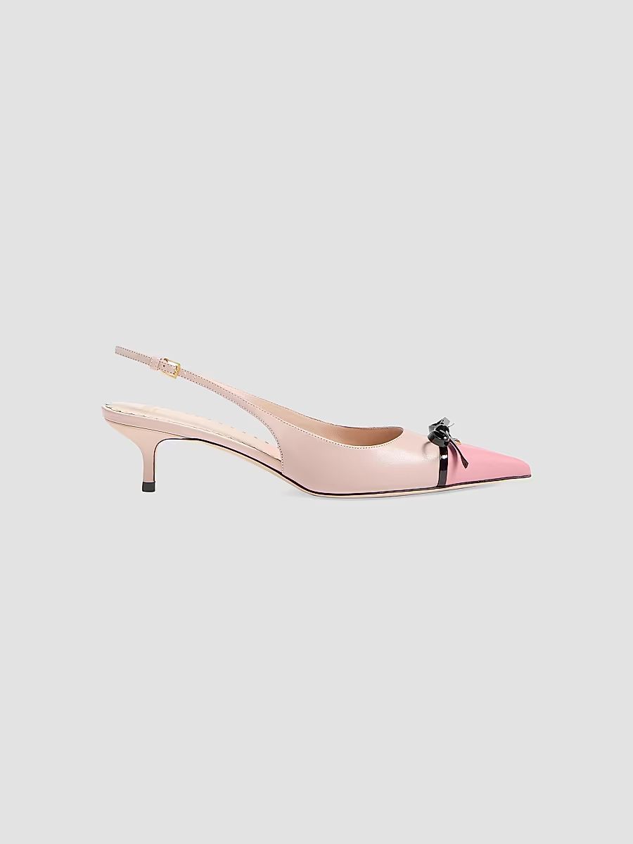 Women's Bepointy 45MM Slingback Pumps in Kidskin - Candy Rose - Size 8