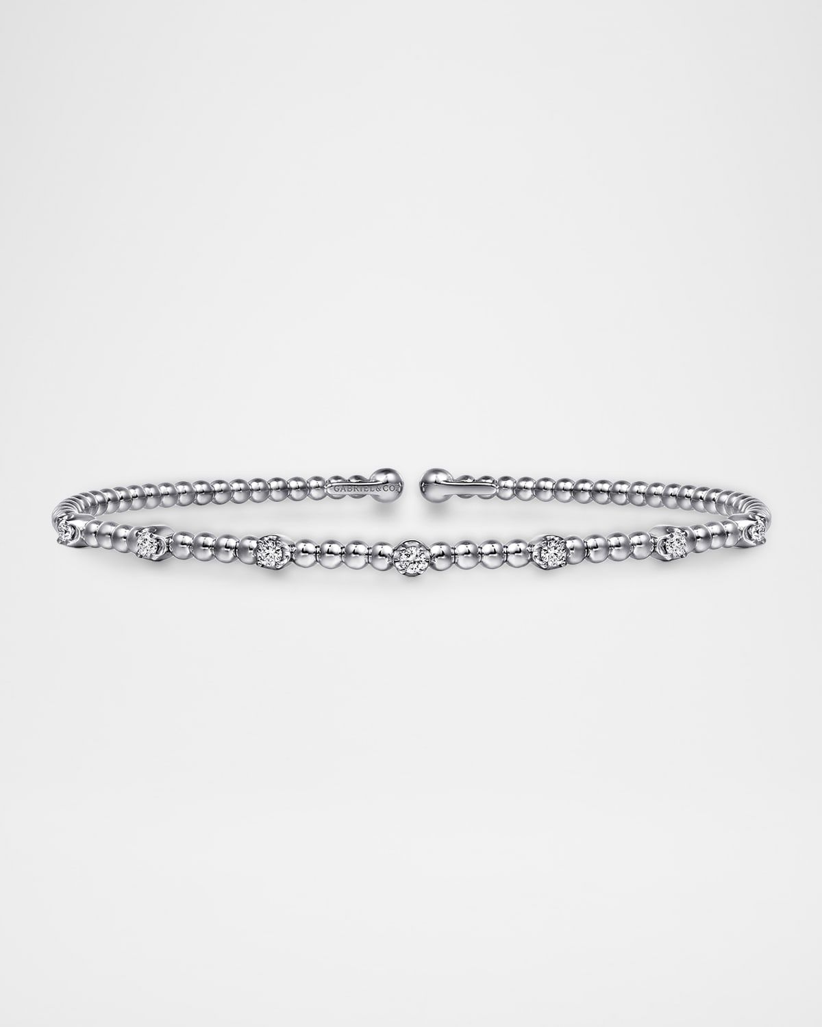 14K Gold Bujukan Diamond Stations Bangle