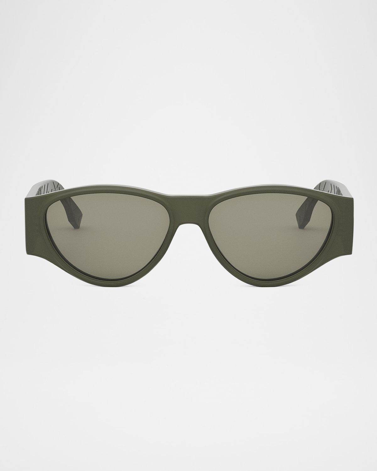 Men & apos;s FF Squared Acetate Oval Sunglasses