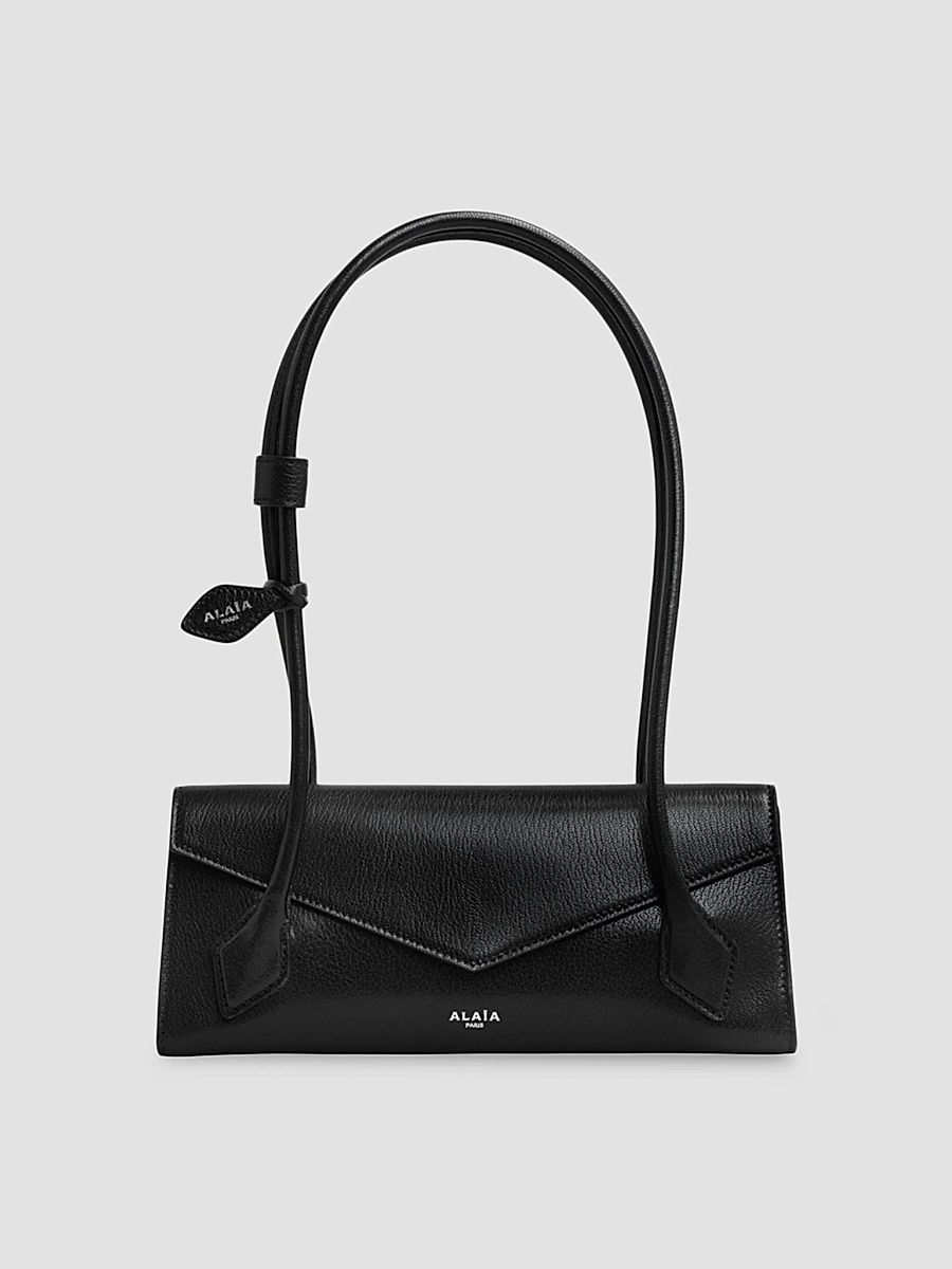 ALAÏA Women's Le Teckel Small Leather Flap Bag - Noir