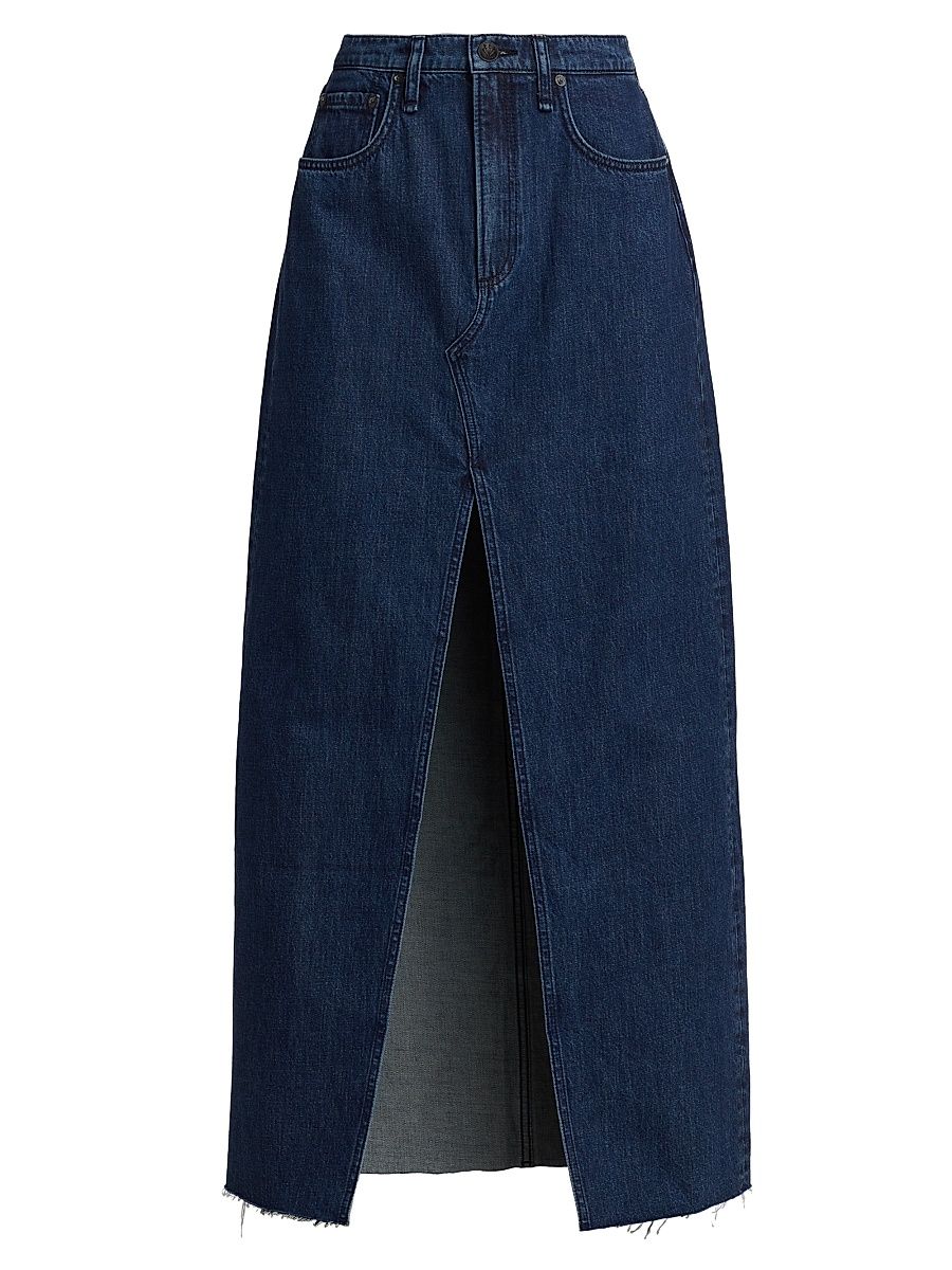 Women's Avery Denim Maxi Skirt - Ari - Size 33