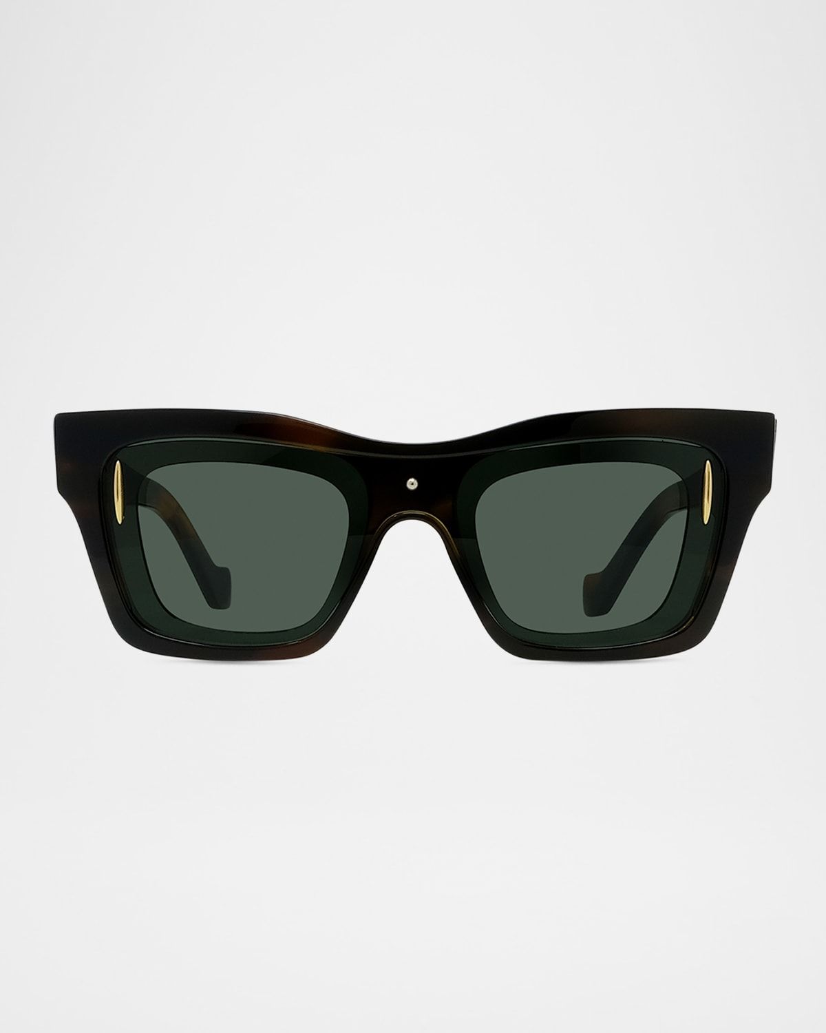 Men & apos;s Signature Layered Acetate Square Sunglasses