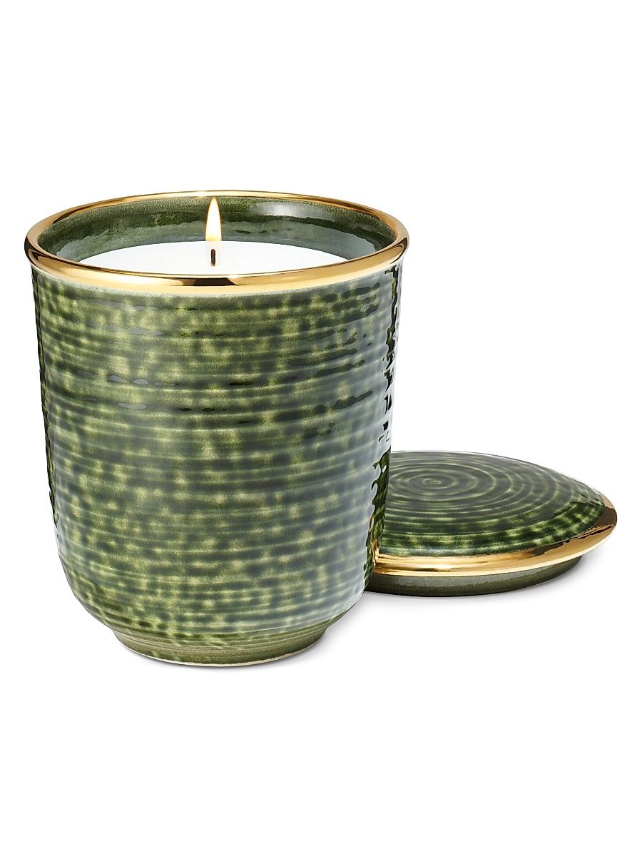 Savoy 10K Gold & Ceramic Nendaz Candle