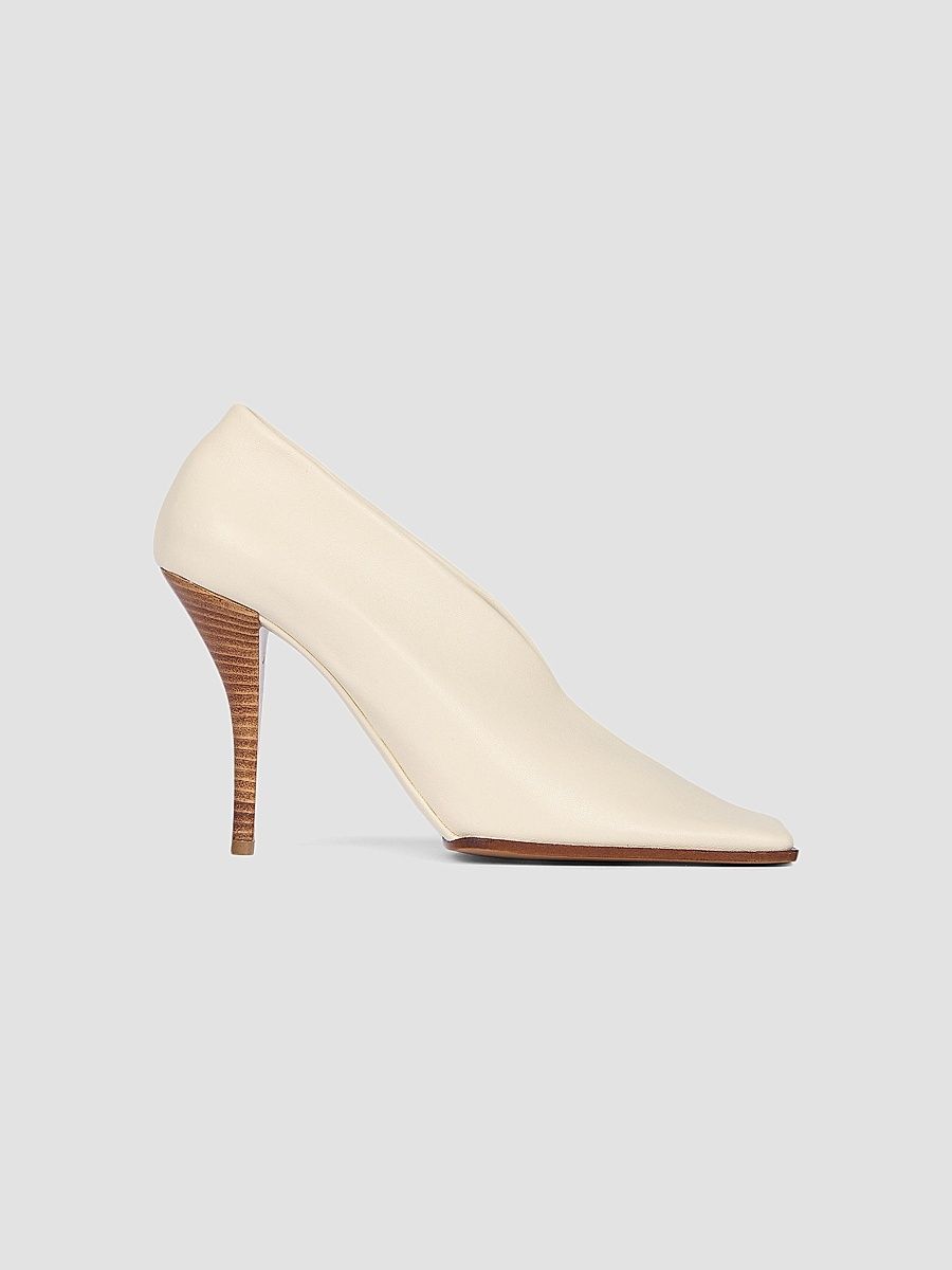 ALAÏA Women's 90MM Leather Square-Toe Pumps - Argile - Size 12