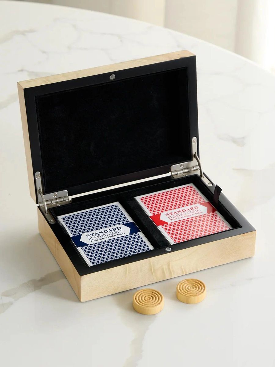 Tizo Burlwood Card Set - Natural Tan