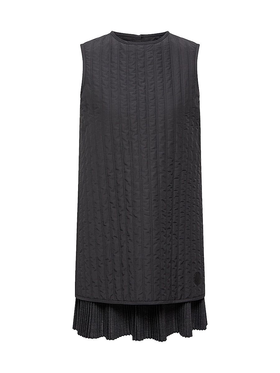 Women's Down-Filled Mini Dress - Black - Size 12