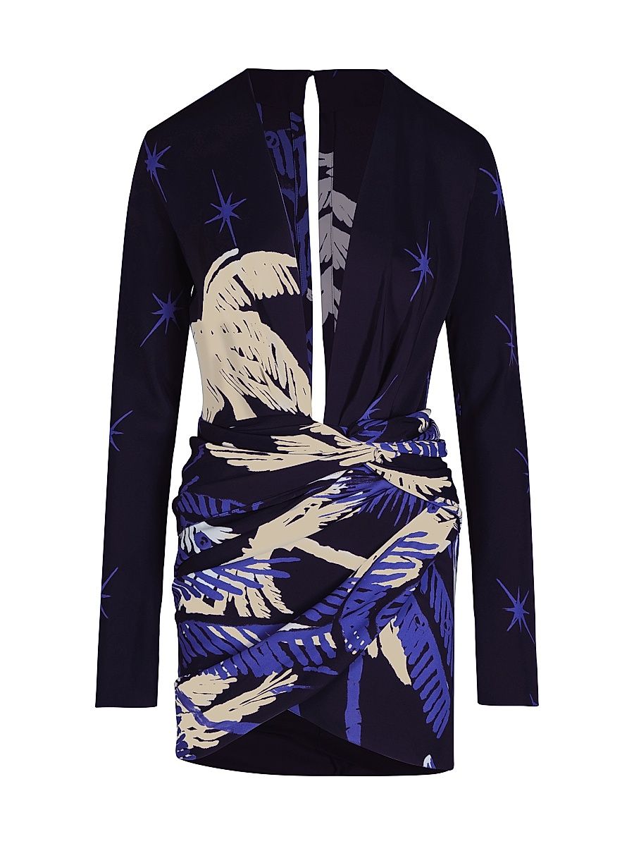 Women's Gangaway Fitted Minidress - Navy Ecru - Size 10