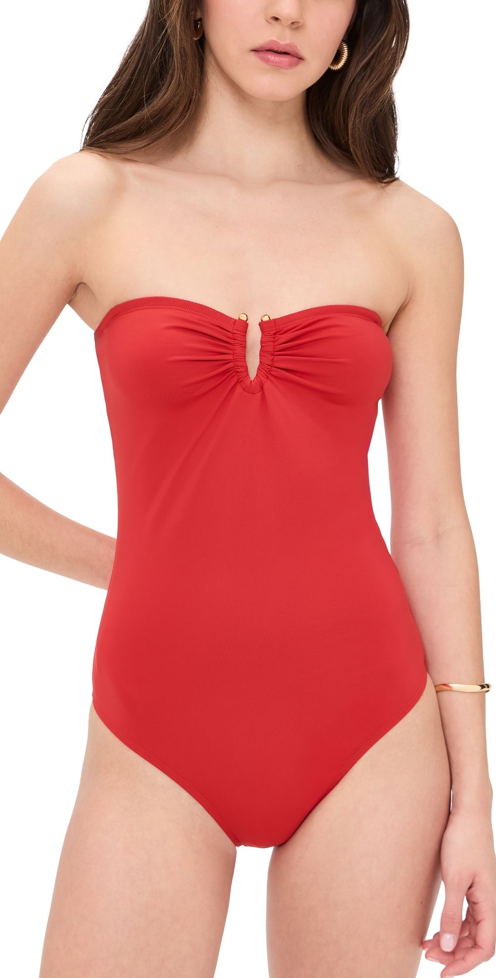 Nili Lotan One Piece Bathing Suit Red XS