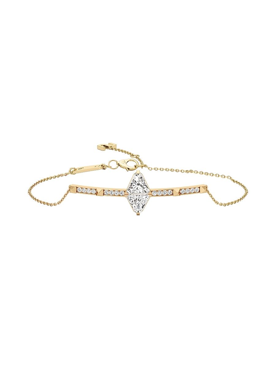Women's Armor 18K Yellow Gold & 0.82 TCW Lab-Grown Diamond Bracelet - Yellow Gold