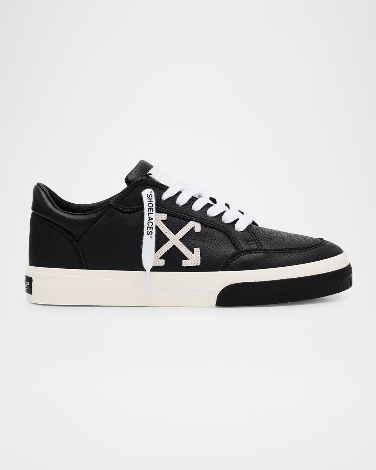 Vulcanized Leather Low-Top Sneakers