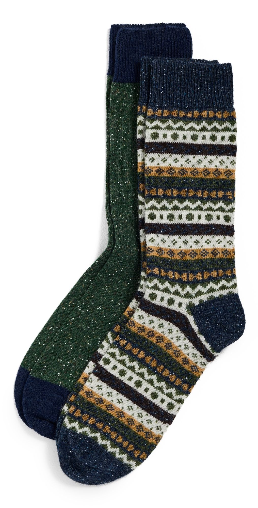 Barbour Barbour Fair Isle Socks 2 Pack Classic Mix M
