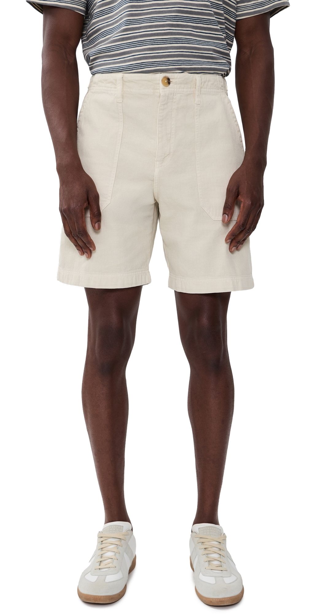 PS Paul Smith Relaxed Corduroy Fit Shorts Natural 36