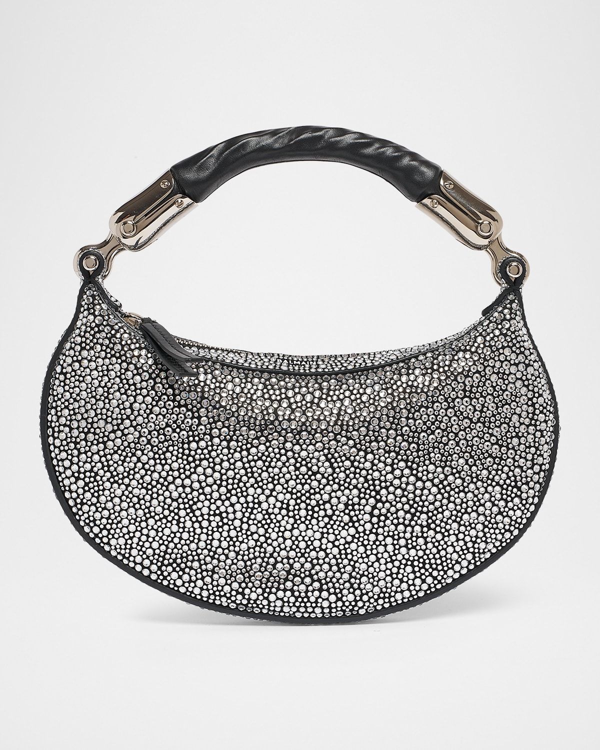 Ebene Mini Top-Handle Bag in Crystal Suede