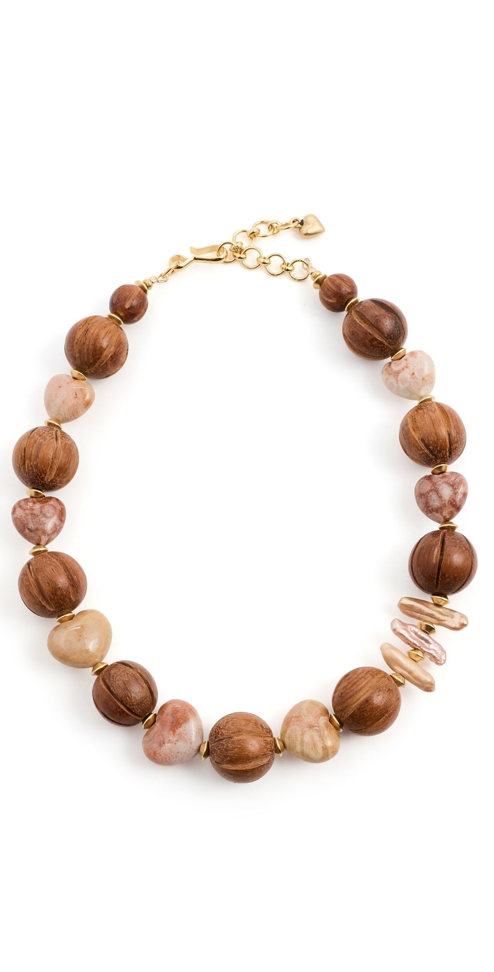 Brinker + Eliza Sandy Cove Necklace Gemstone/Wood Multi One Size