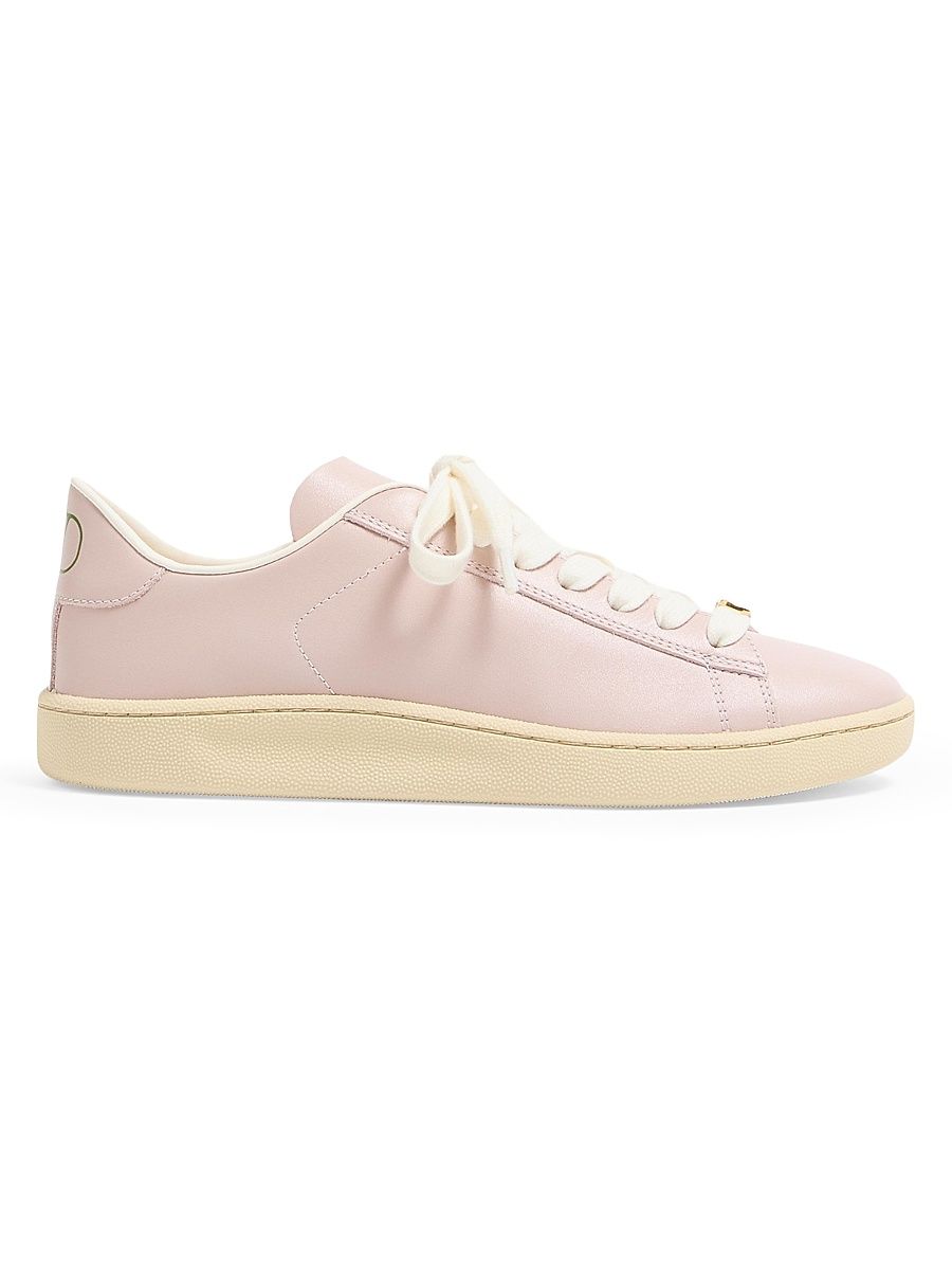 Women's Royco Sneakers in Nappa Calfskin Leather - Pink - Size 11.5