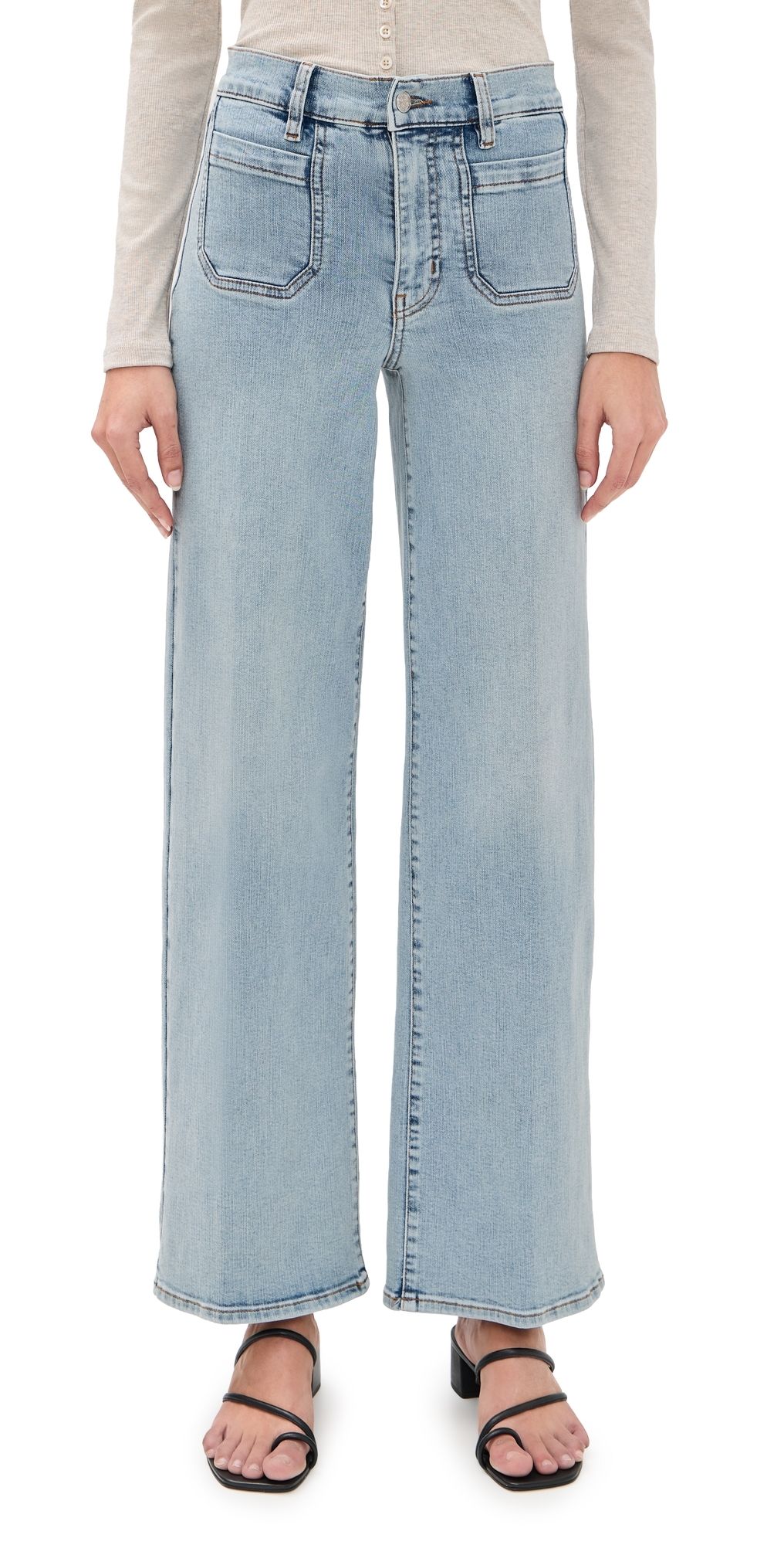 FRAME Le Slim Palazzo Modernist Pocket Jeans Tribute 33