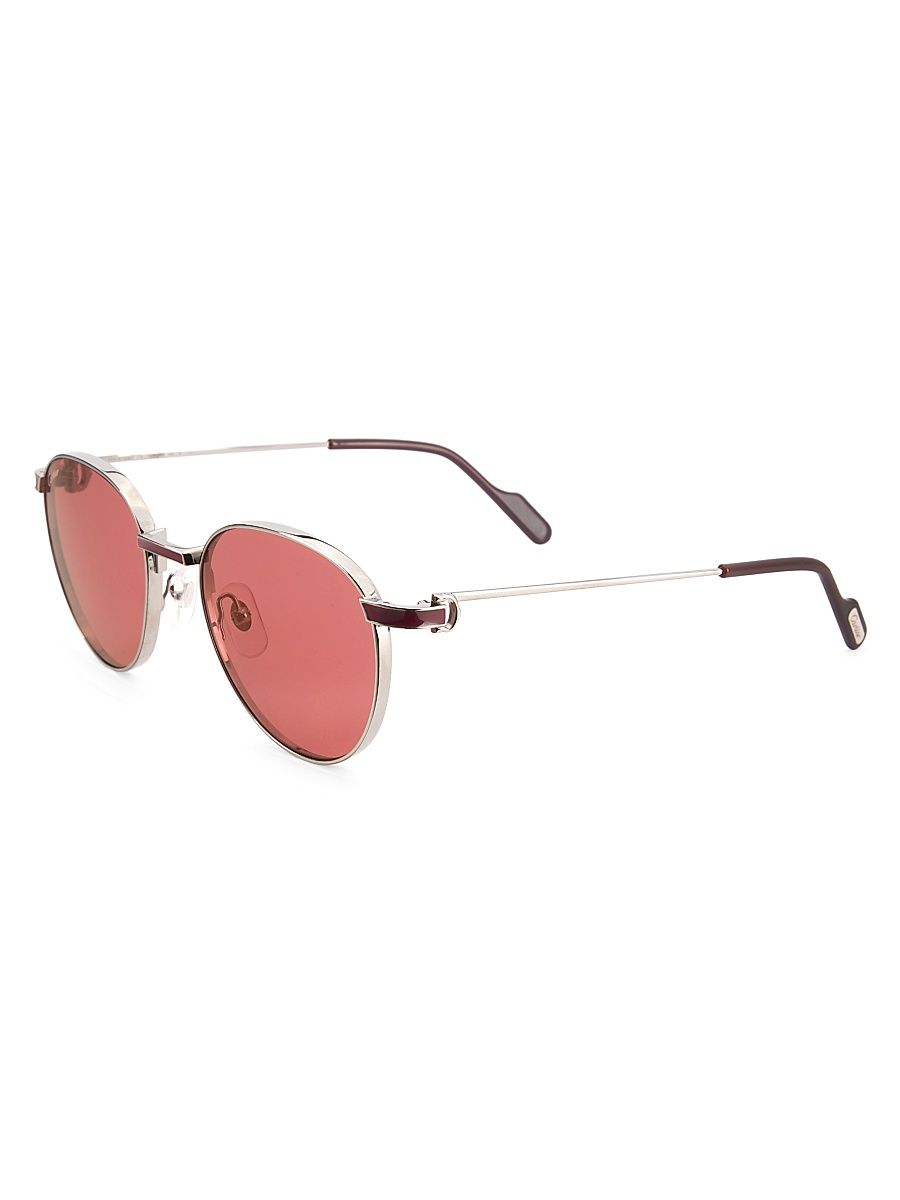 Men's Première De Cartier Ct0335s-001 53MM Sunglasses - Ruthenium