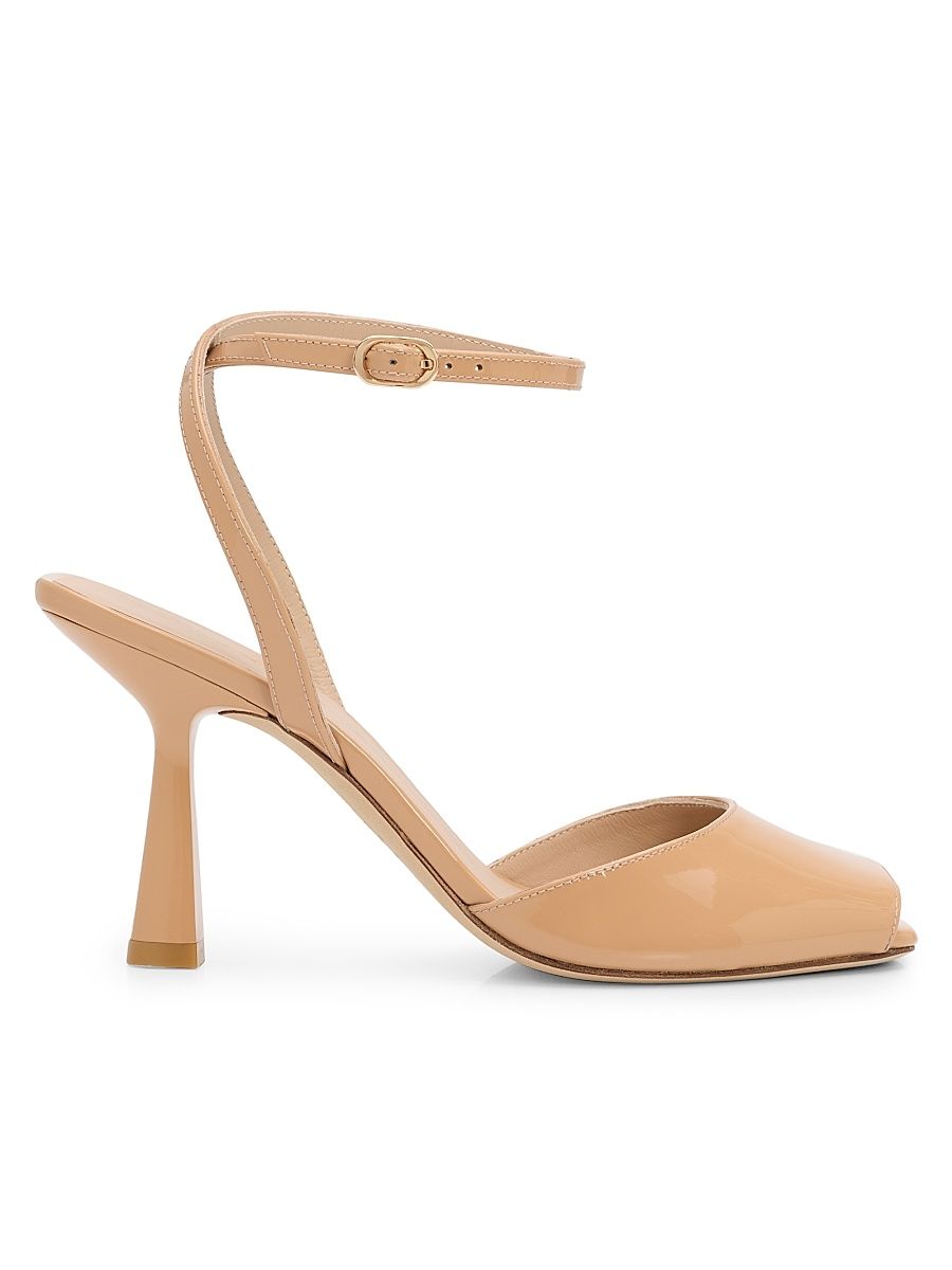 Women's Val 85MM Patent Leather Sandals - Dusty Berry - Size 9