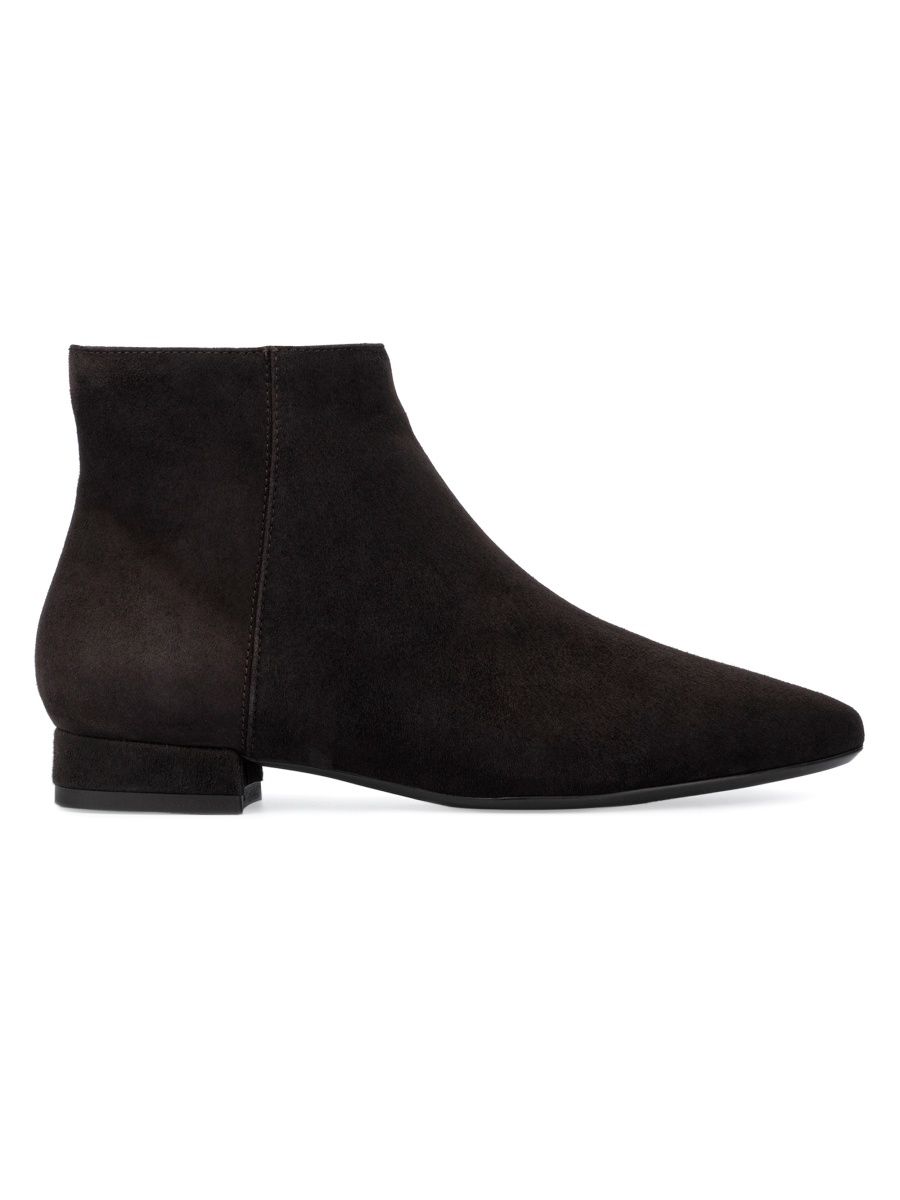Aquatalia Women's Prisilla 10MM Suede Ankle Boots - Truffle - Size 8.5