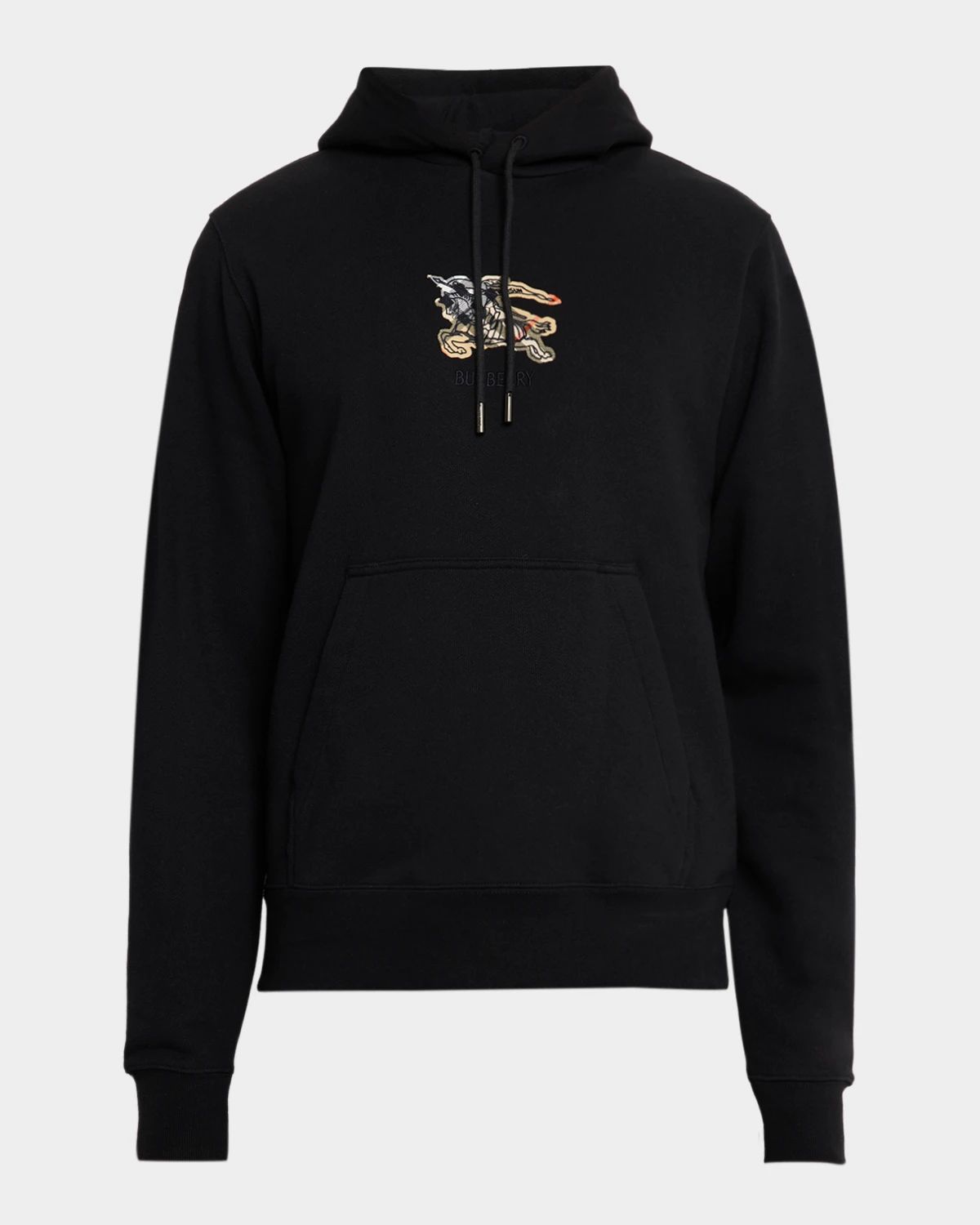 Men & apos;s EKD Check Logo Cotton Slim-Fit Hoodie