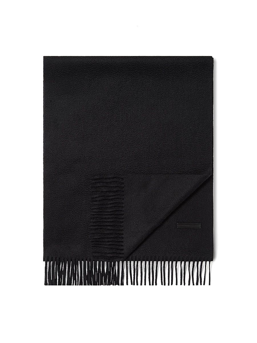 Men's Oasi Cashmere Scarf - Black