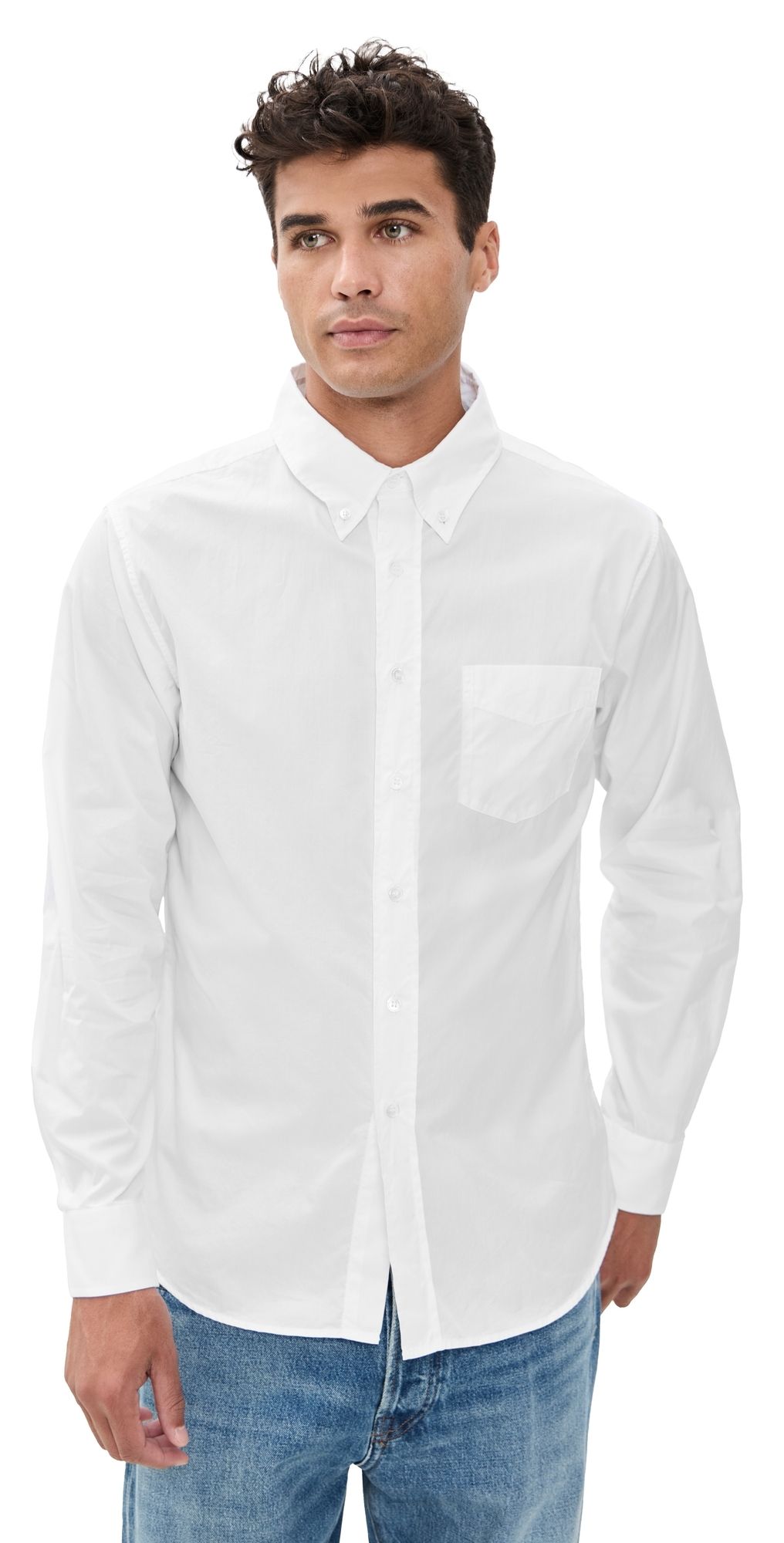 Knickerbocker Plaza 200's Dress Shirt White M