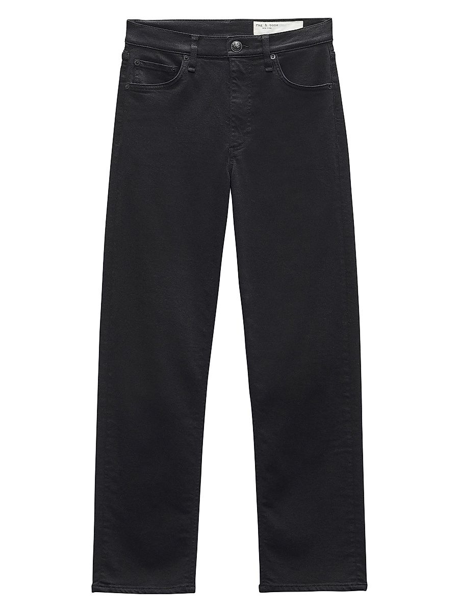 Women's Flexi Harlow Stretch Straight-Leg Jeans - Black - Size 30