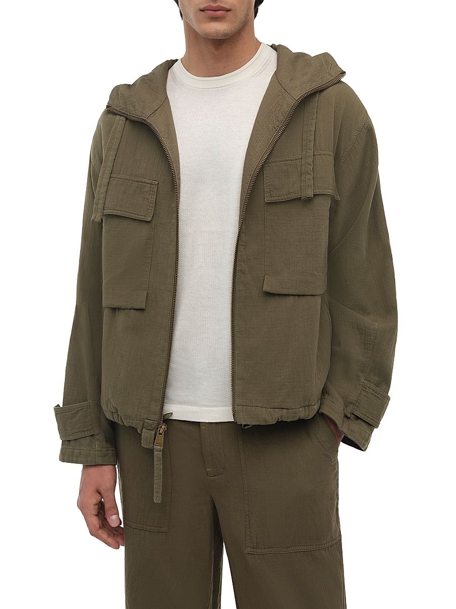 Men's Iver Cotton Field Jacket - Olive - Size Small