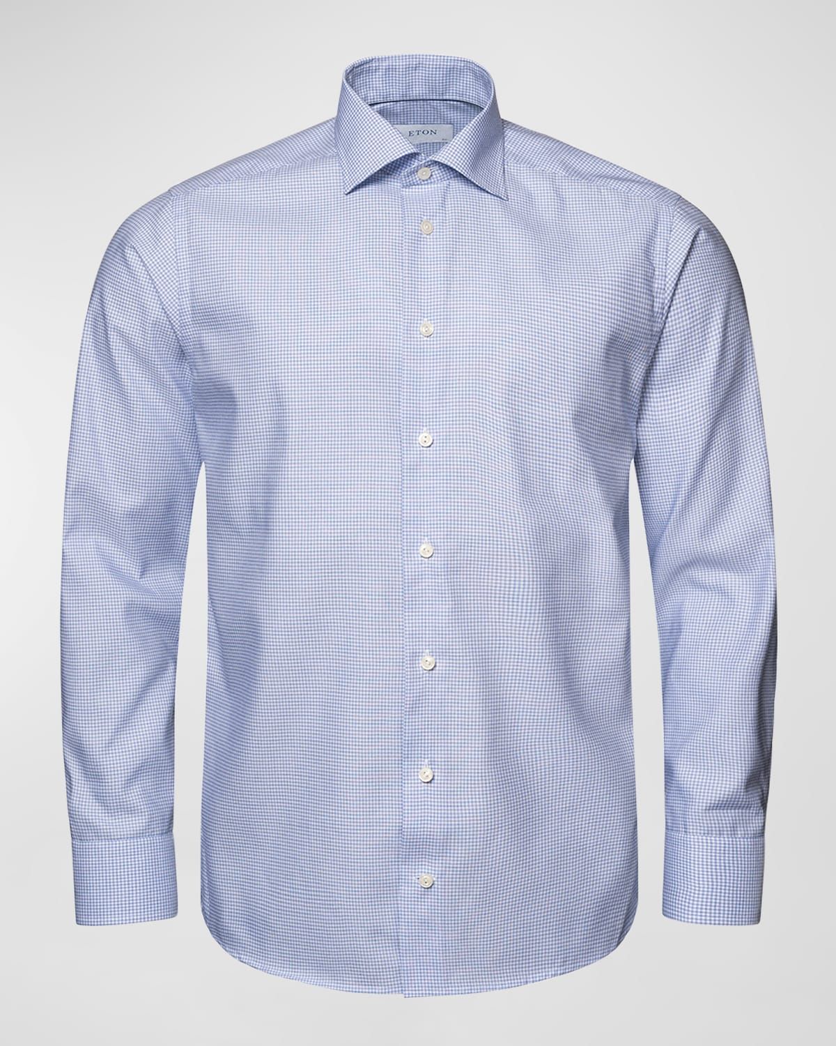 Men & apos;s Slim Fit Check Twill Shirt
