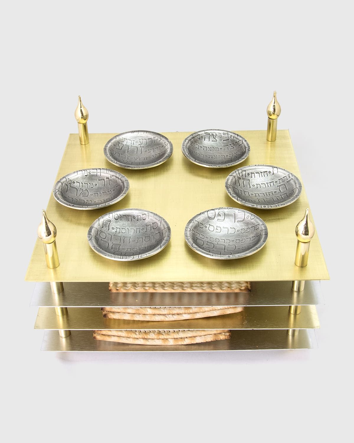 4-Tier Seder Plate with Matzah Levels