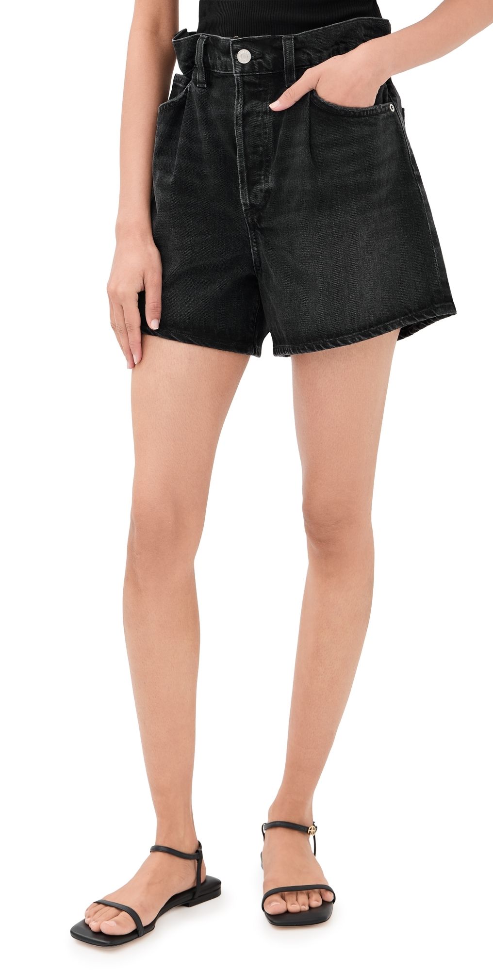 AGOLDE Lyonne Denim Shorts Arcane 30