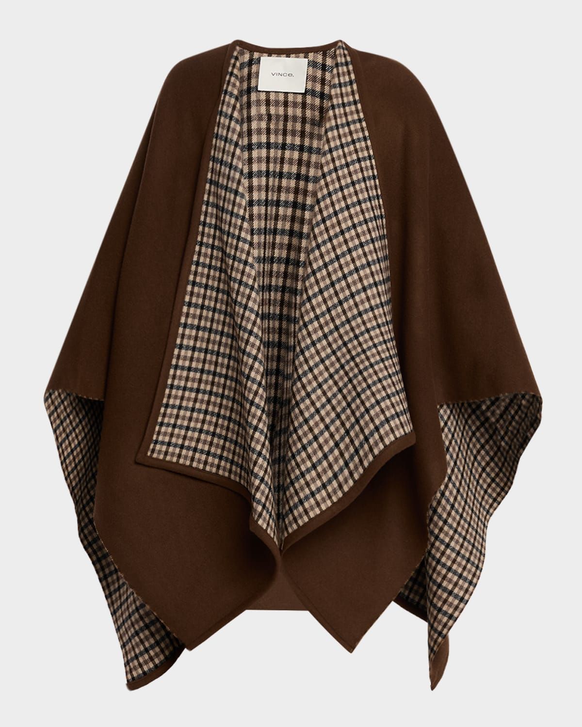 Double-Faced Wool & Cashmere Cape