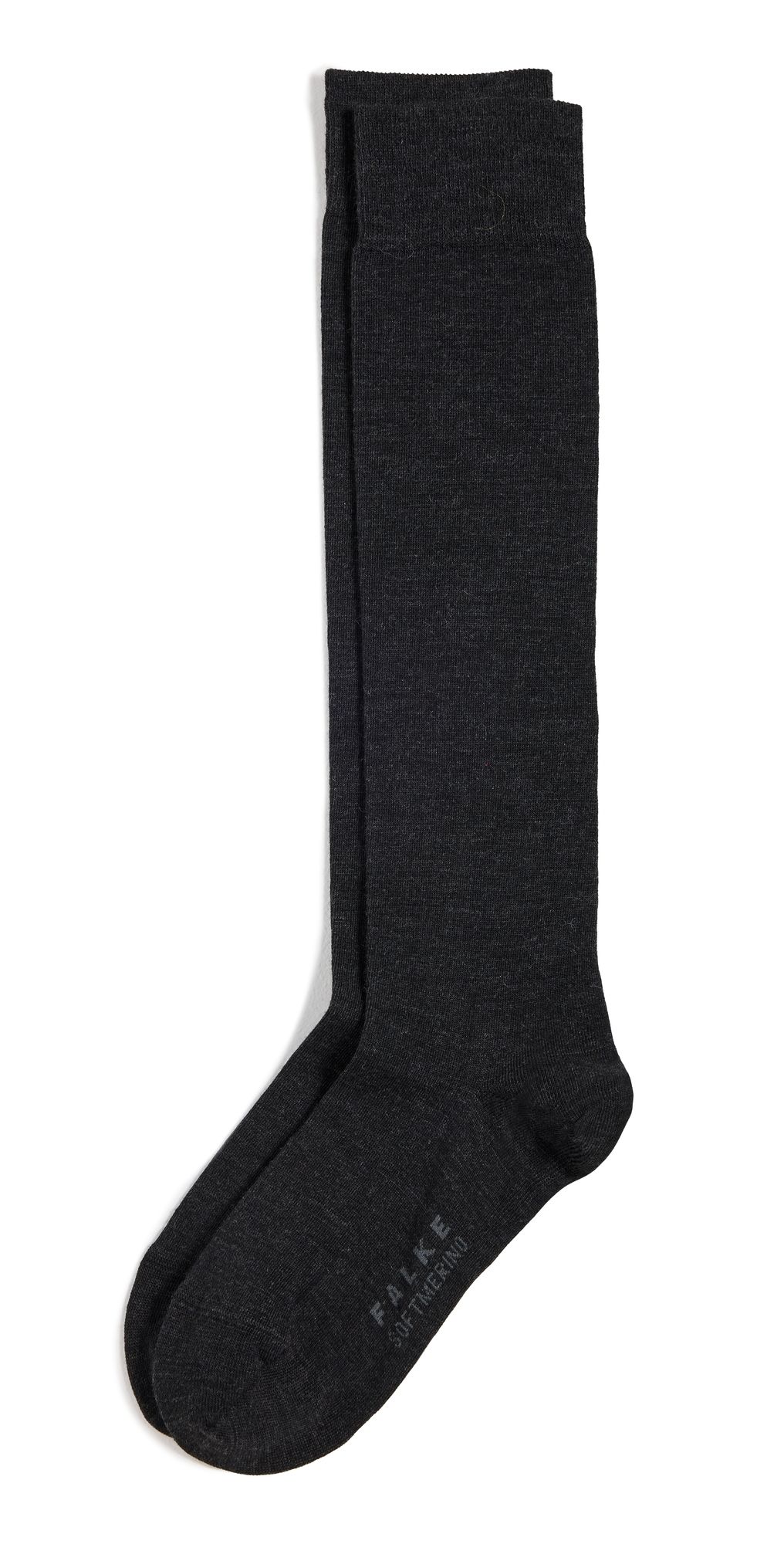 Falke Soft Merino Knee High Socks Black 39-40