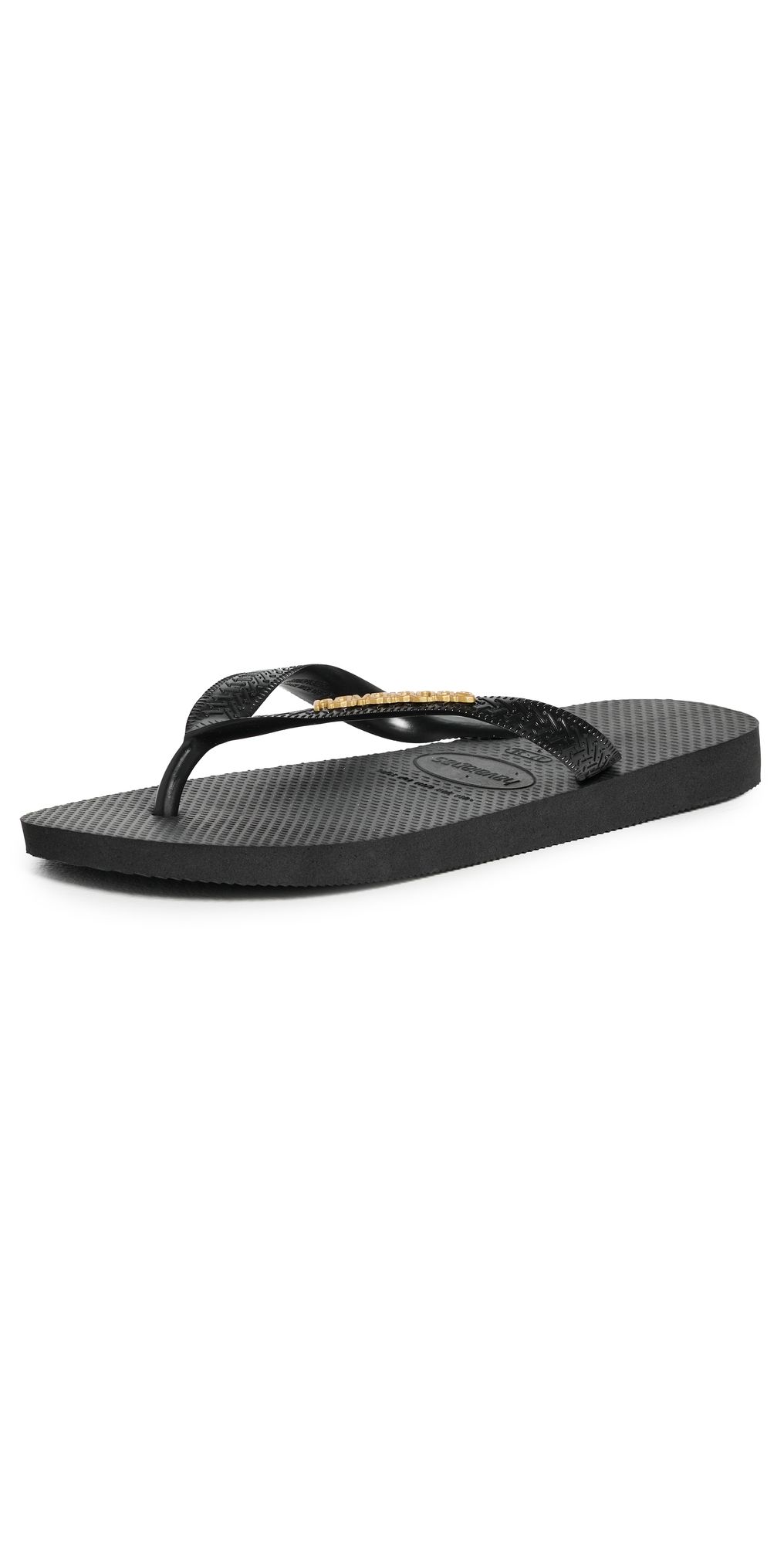 Havaianas Top Logo Sandals Black/Black 9/10