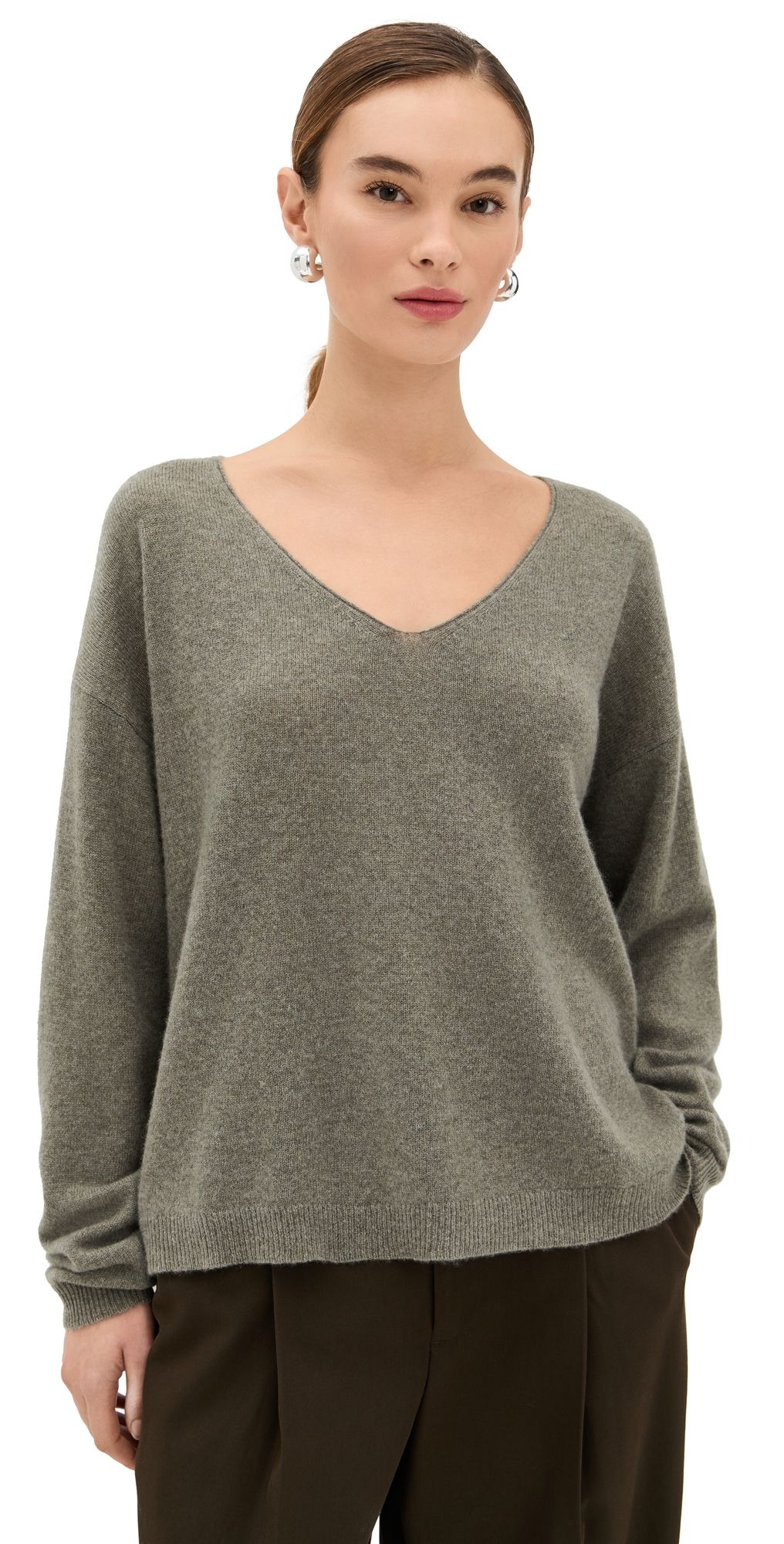 Le Kasha Tibet Cashmere Sweater Moss Green S/M
