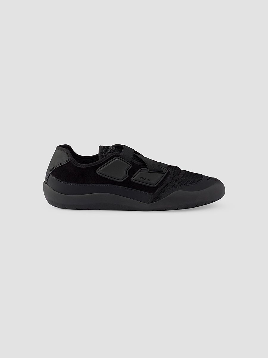 Men's Speedrock Leather and Mesh Fabric Sneakers - Black - Size 9