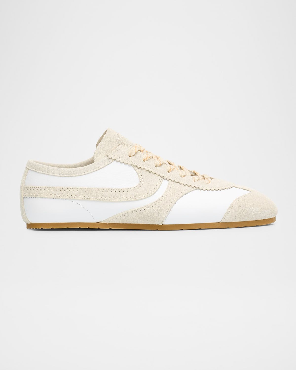 Men & apos;s Retro Leather and Suede Low-Top Sneakers