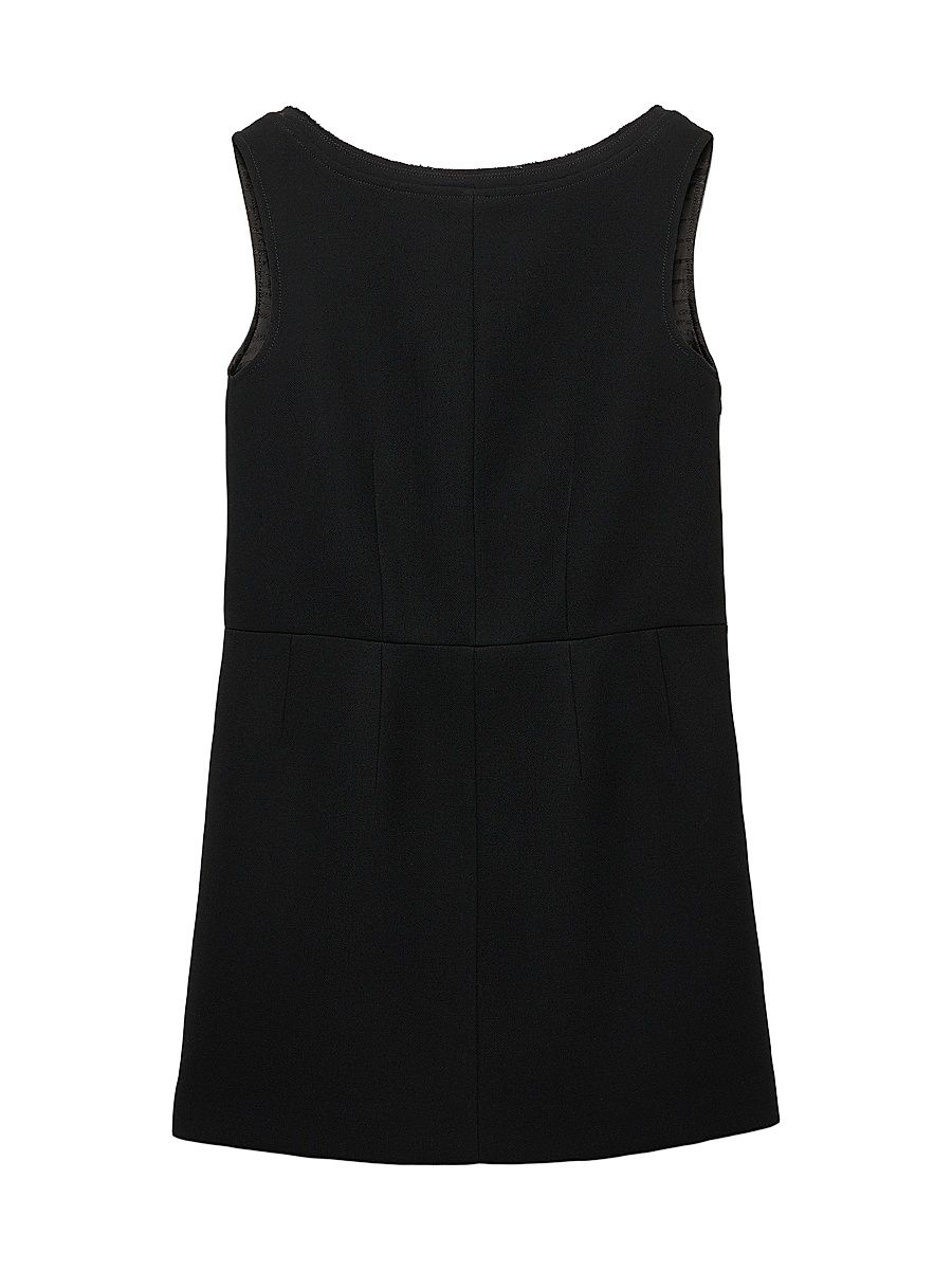 Women's Natté Mini-Dress - Black - Size 10