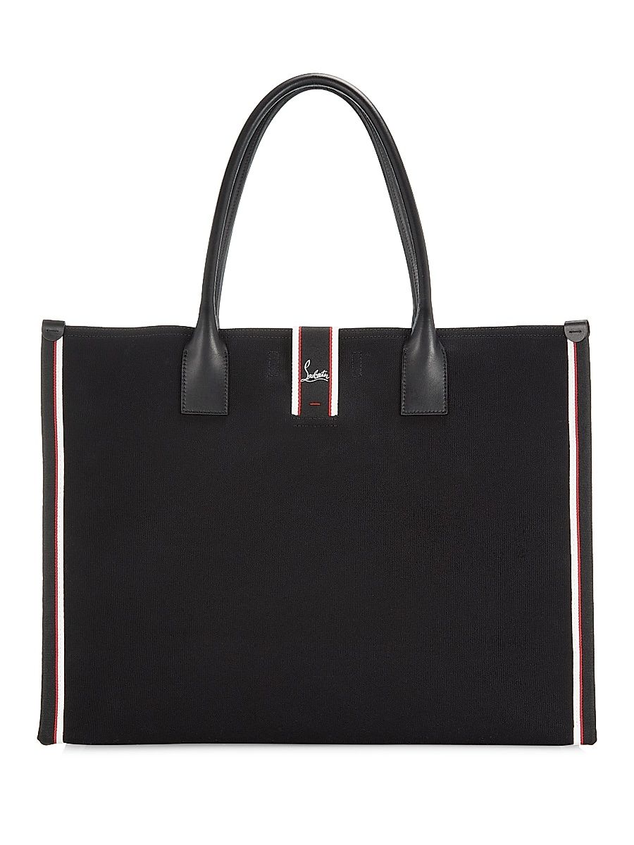 Men's Nastroloubi XL Canvas Tote Bag - Black
