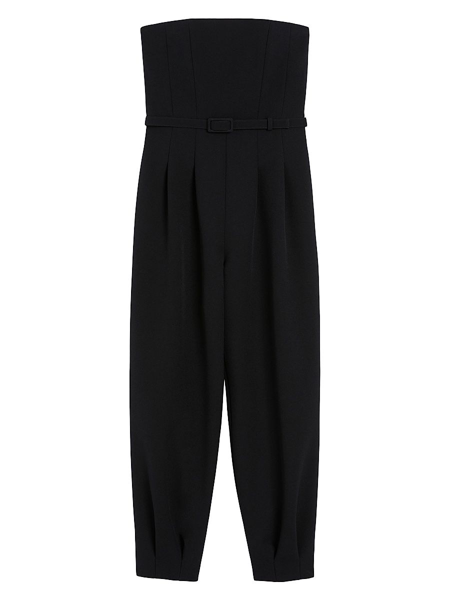 Women's Bonded Sable Jumpsuit - Black - Size 14