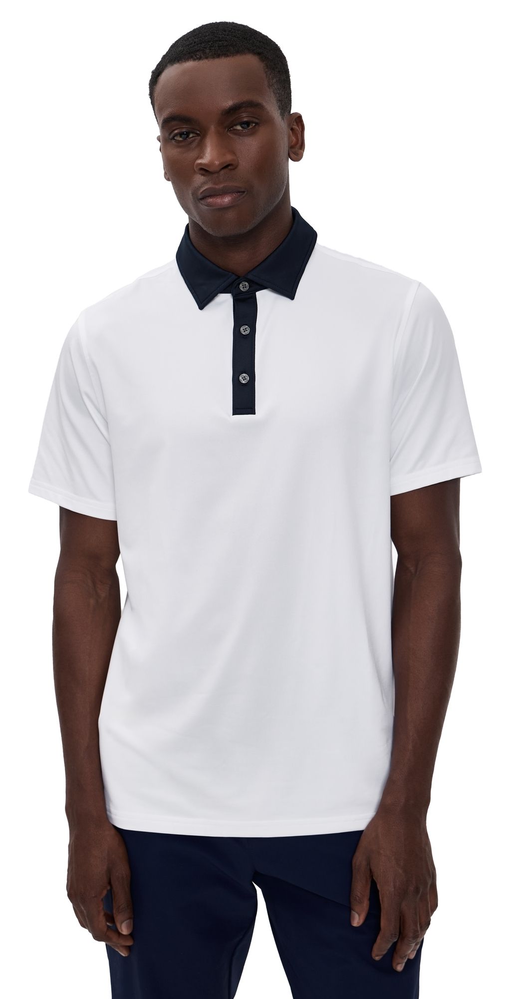 Rhone Drive Time Polo White/True Navy XL