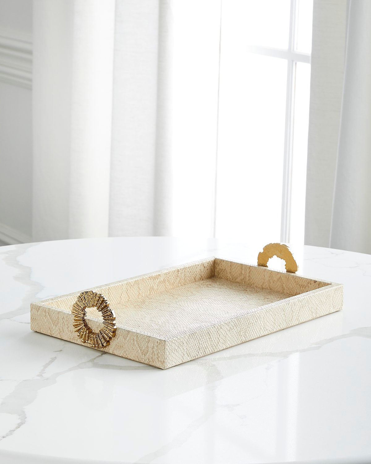 Dazzle Vegan Snakeskin Tray, Small