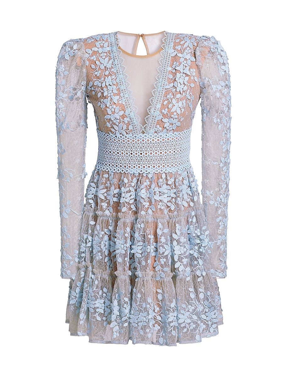 Women's Megan Mini Dress - Powder Blue - Size XS